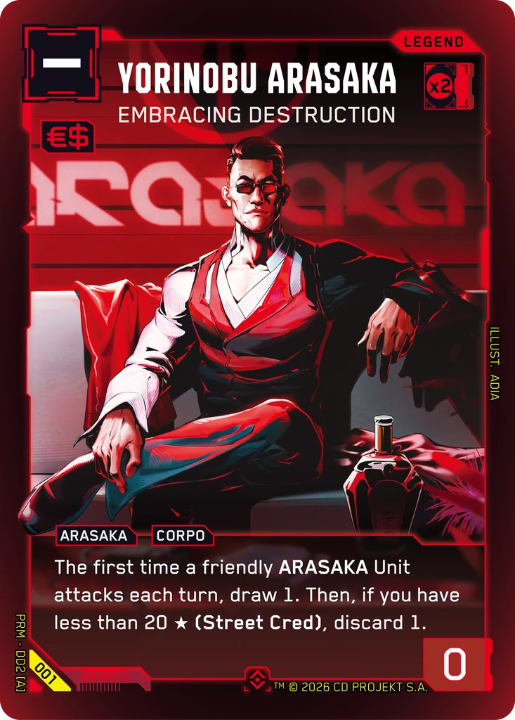 Yorinobu Arasaka — Embracing Destruction Arasaka Demo Deck#001 · ADIA thumbnail