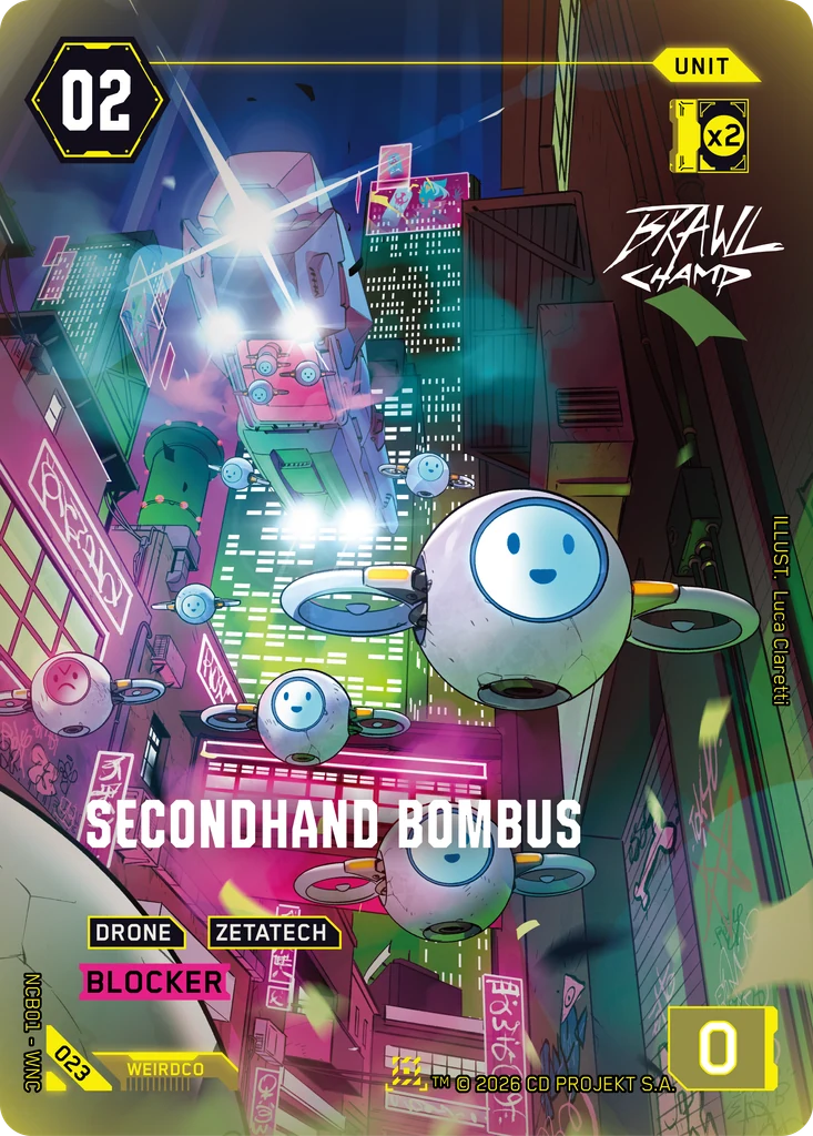 Secondhand Bombus Night City Brawl S 1 · #023 · Luca Claretti thumbnail