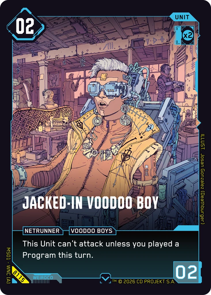Jacked-In Voodoo Boy Welcome to Night City — Beta#β115 · Josan Gonzalez (Deathburger) thumbnail