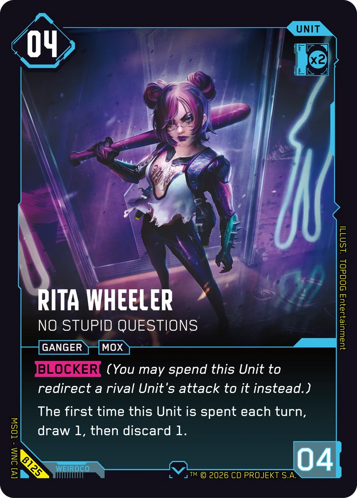 Rita Wheeler — No Stupid Questions Welcome to Night City — Beta#β125 · TOPDOG Entertainment thumbnail