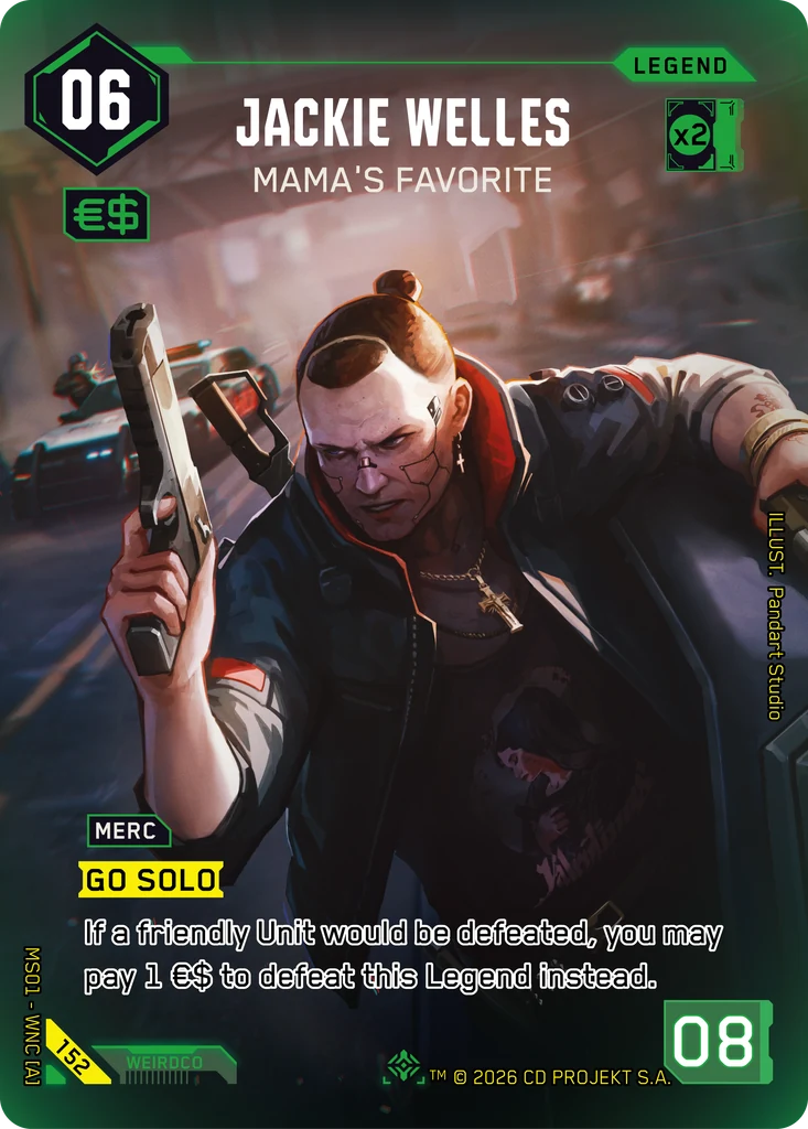 Jackie Welles: Mama's Favorite Welcome to Night City — Retail · #152 · Daniel Valaisis thumbnail