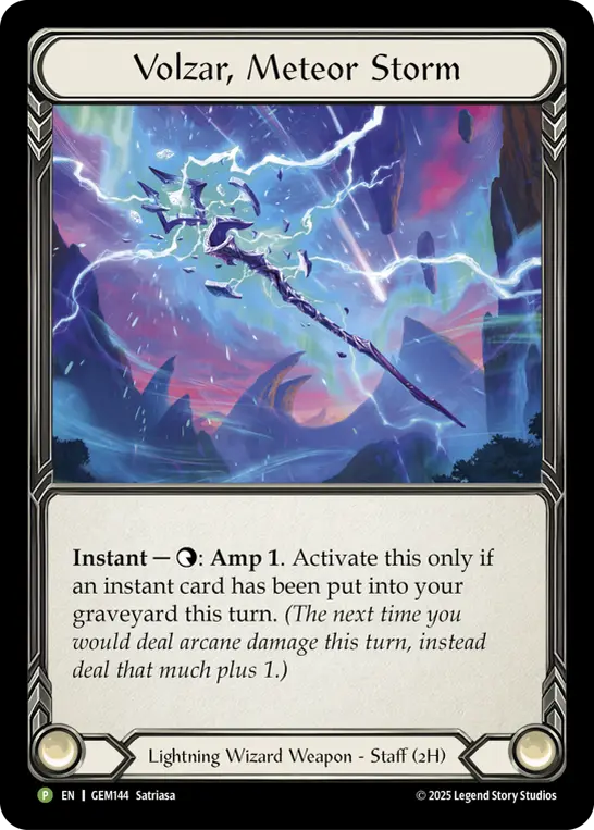 Volzar, Meteor Storm