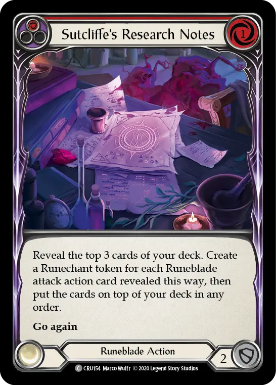 CRU · CRU154 · First Edition · Rainbow Foil