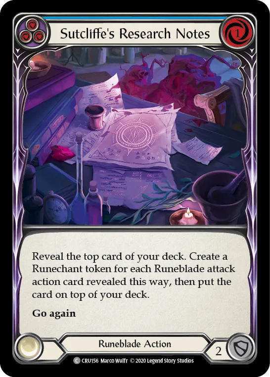 CRU · CRU156 · Première édition · Rainbow Foil