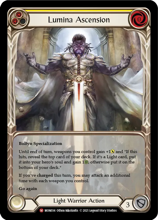 MON · MON034 · First Edition · Rainbow Foil