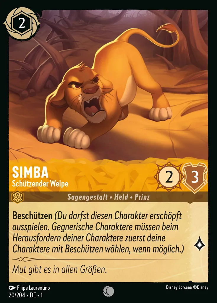Simba - SchĂĽtzender Welpe
