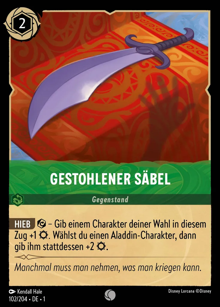 Gestohlener Säbel