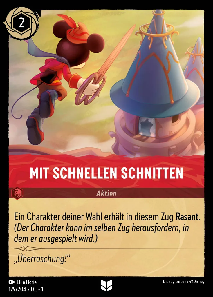 Mit schnellen Schnitten
