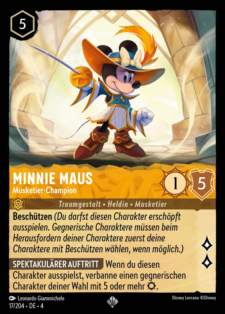 Minnie Maus - Musketier-Champion