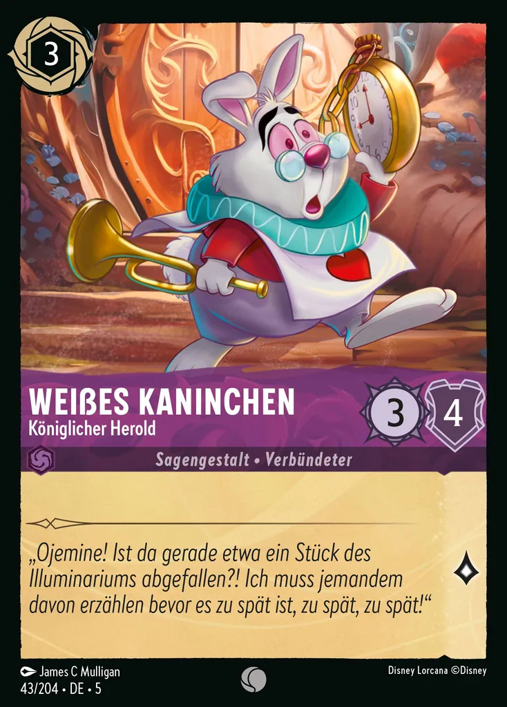 Weißes Kaninchen - Königlicher Herold