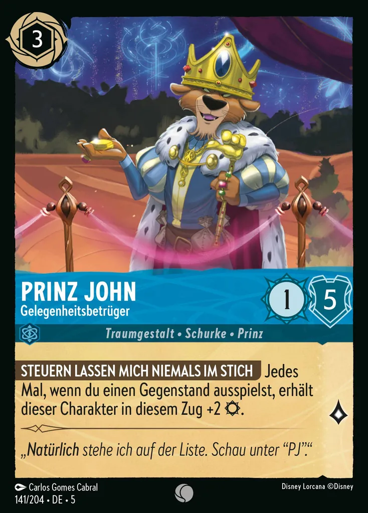 Prinz John - GelegenheitsbetrĂĽger