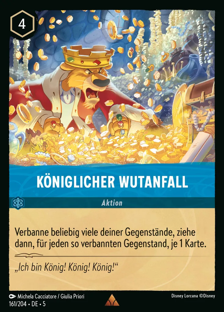 Königlicher Wutanfall