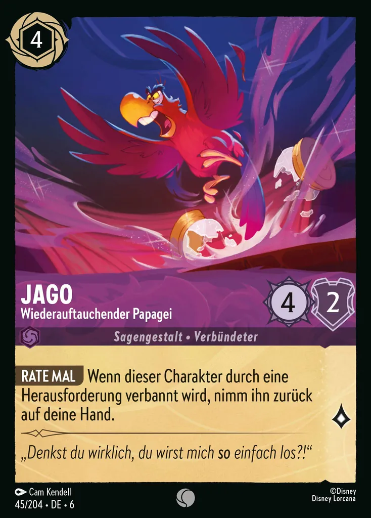 Jago - Wiederauftauchender Papagei