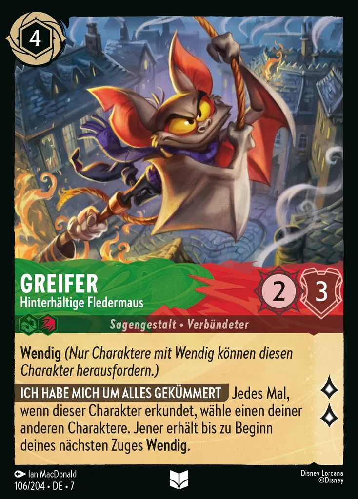 Greifer - Hinterhältige Fledermaus