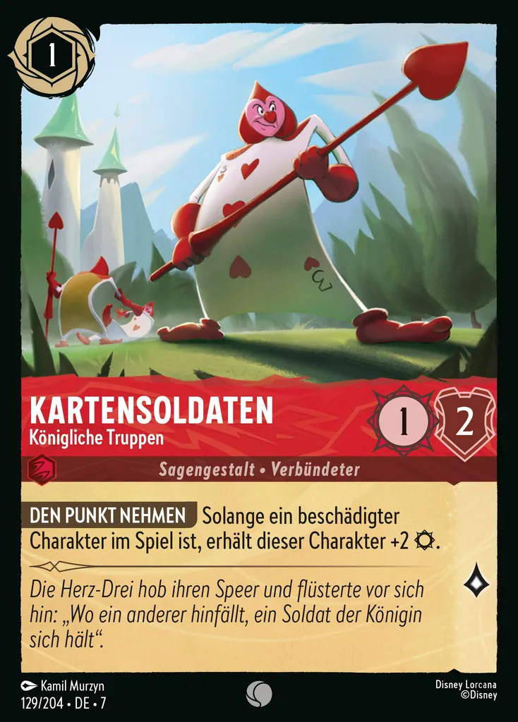 Kartensoldaten - Königliche Truppen