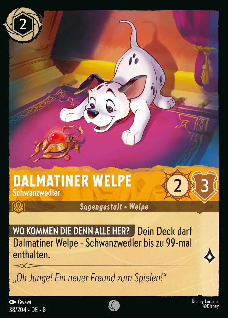 Dalmatiner Welpe - Schwanzwedler