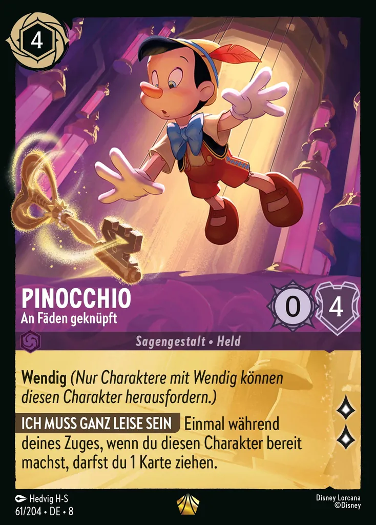 Pinocchio - An Fäden geknüpft