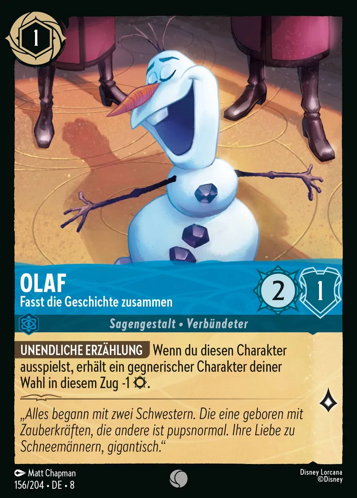 Olaf - Fasst die Geschichte zusammen
