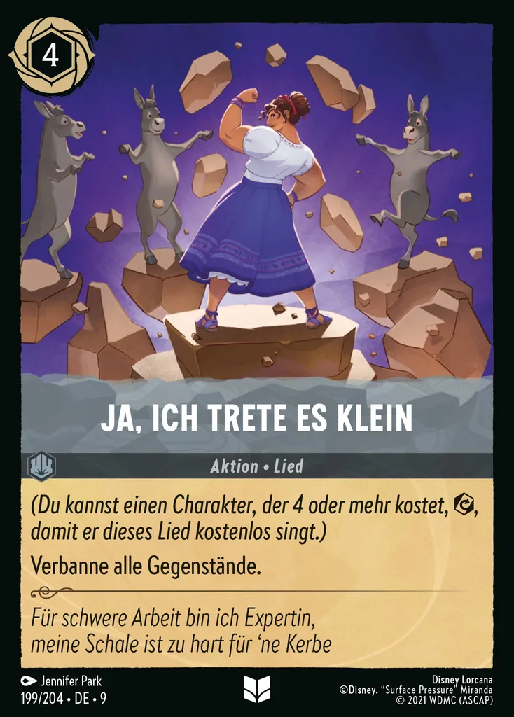 Ja, ich trete es klein