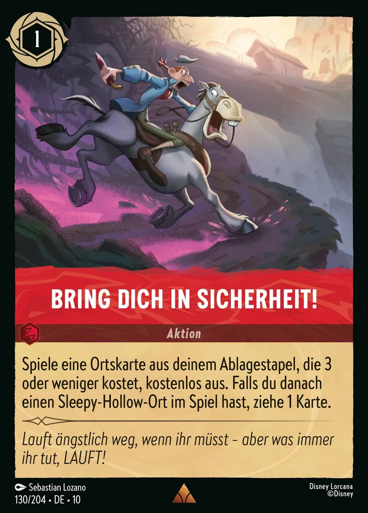 Bring dich in Sicherheit!