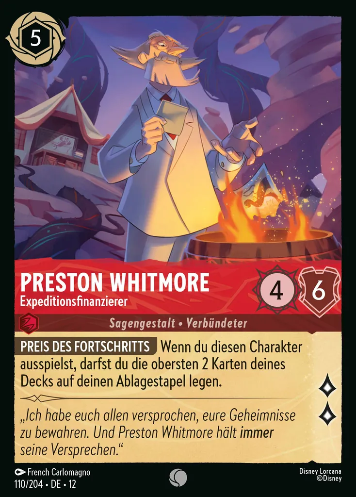 Preston Whitmore - Expeditionsfinanzierer