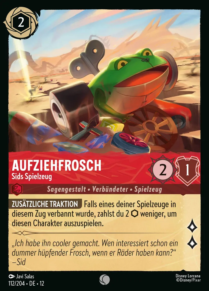 Aufziehfrosch - Sids Spielzeug