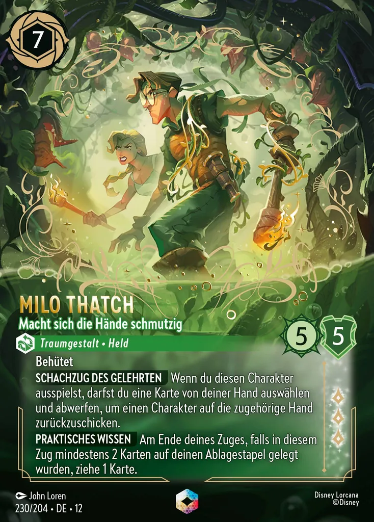Milo Thatch - Macht sich die Hände schmutzig