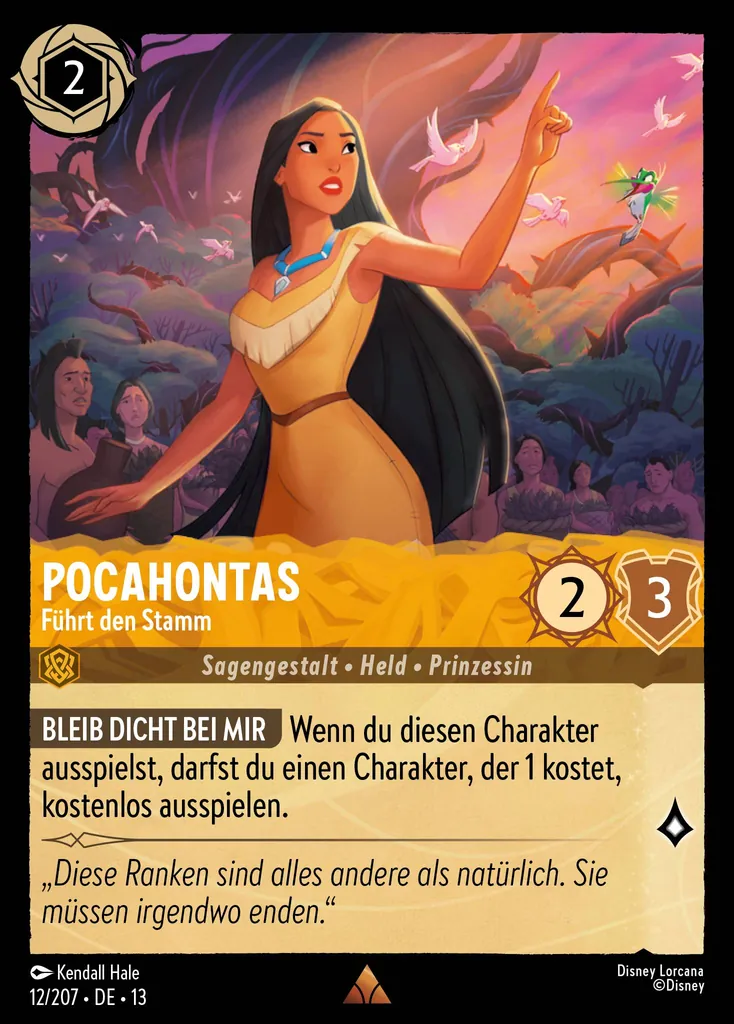 Pocahontas - FĂĽhrt den Stamm