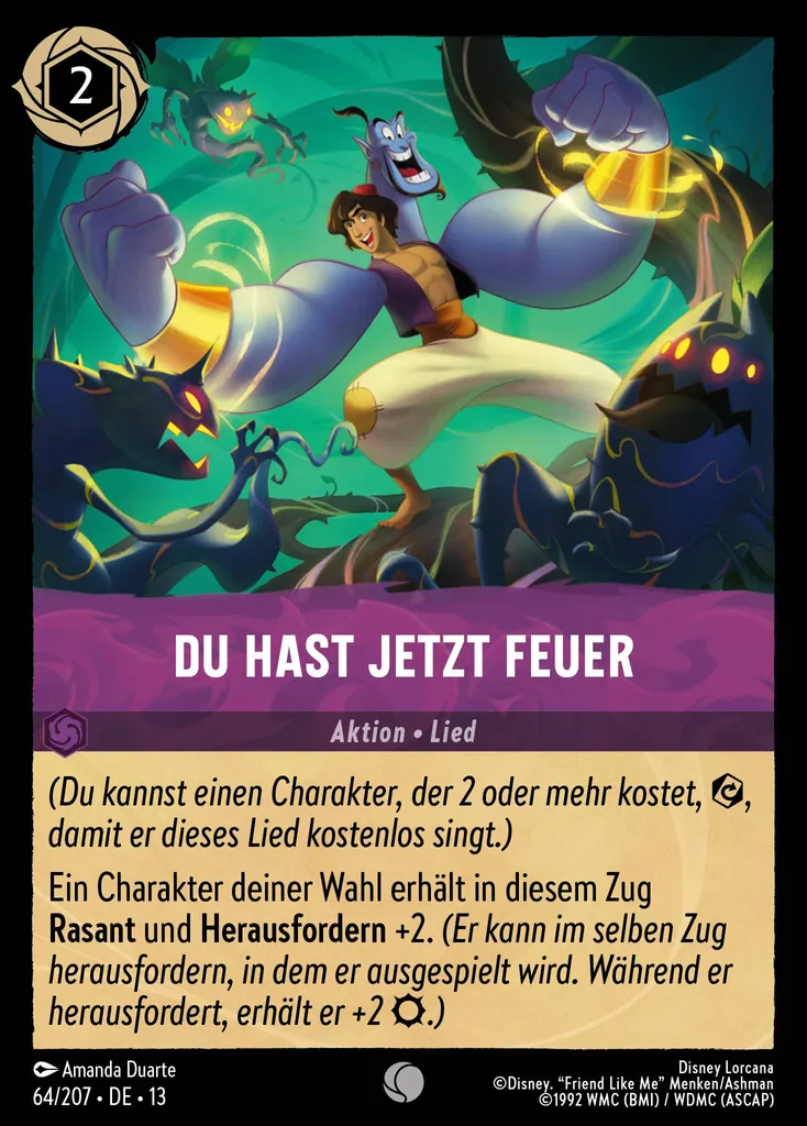 Du hast jetzt Feuer