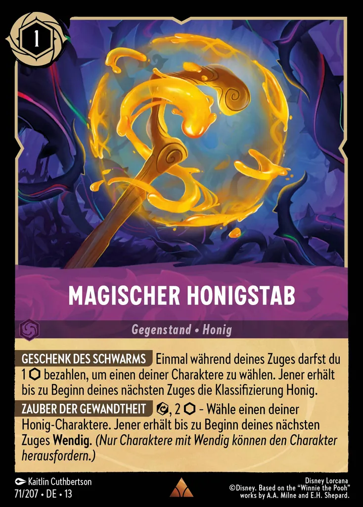 Magischer Honigstab