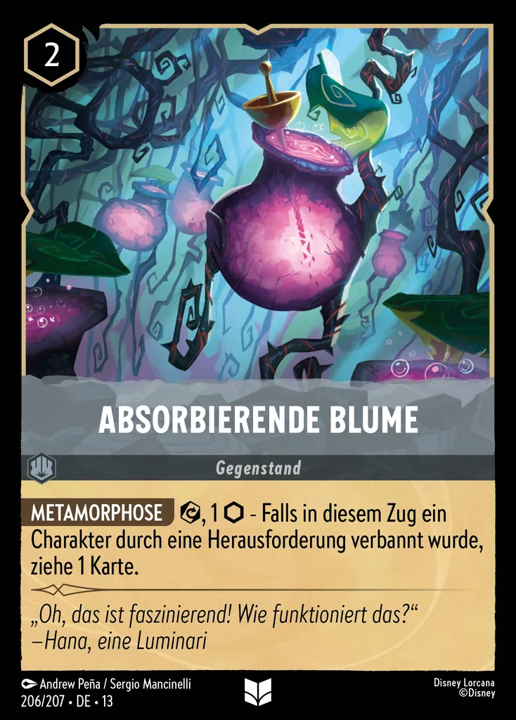 Absorbierende Blume