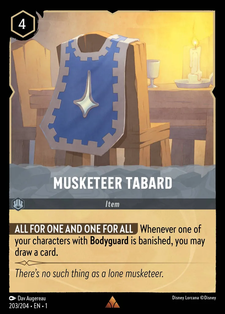 Tabardo de mosquetero