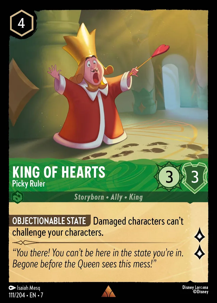 Rey de corazones - Regla quisquillosa