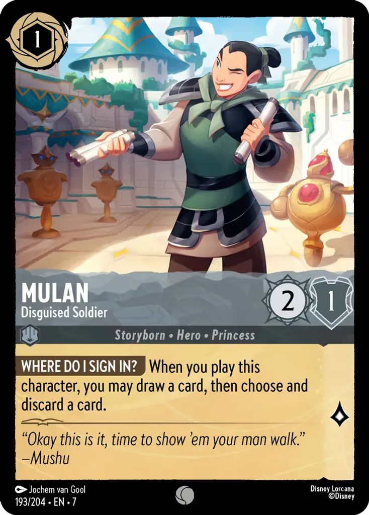 Mulan - Disguised Soldier