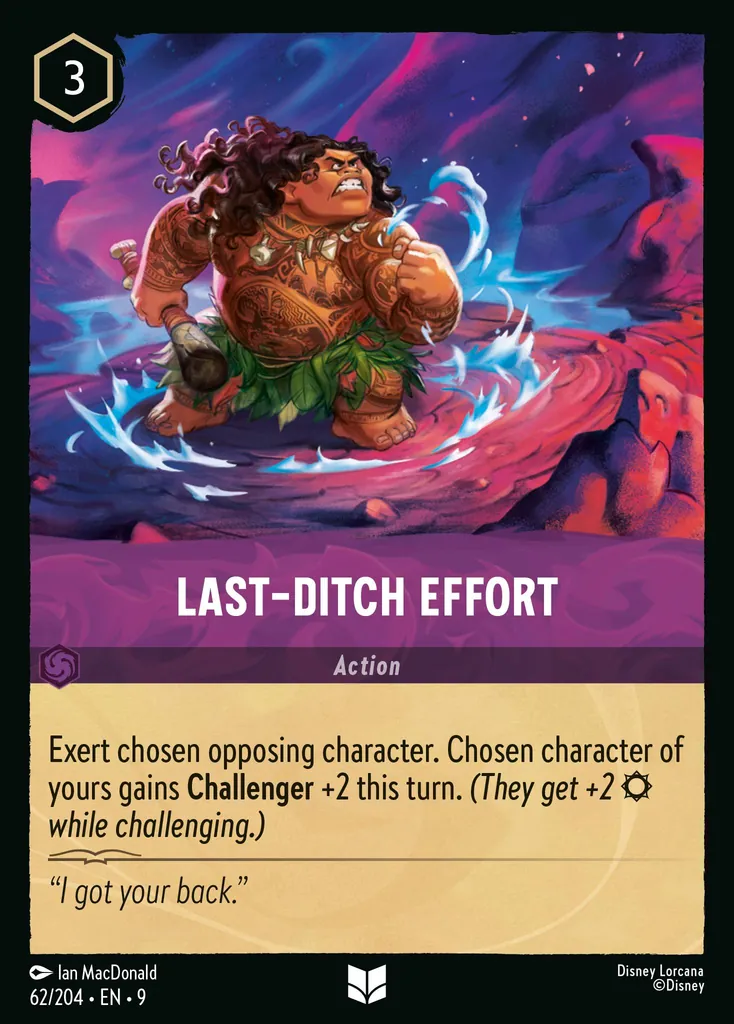 Esfuerzo de último momento