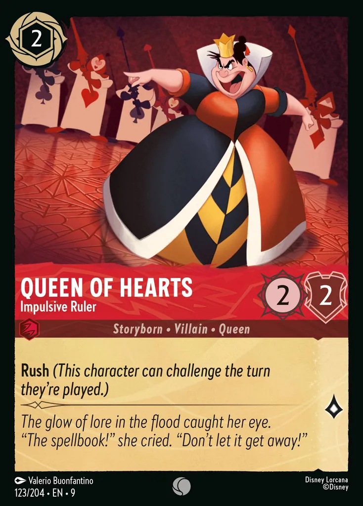 Reina de corazones - Gobernante impulsivo