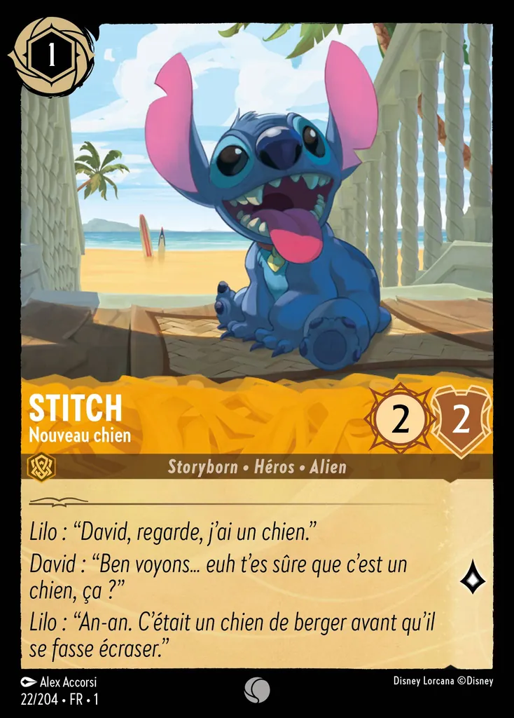 STITCH - Nouveau chien