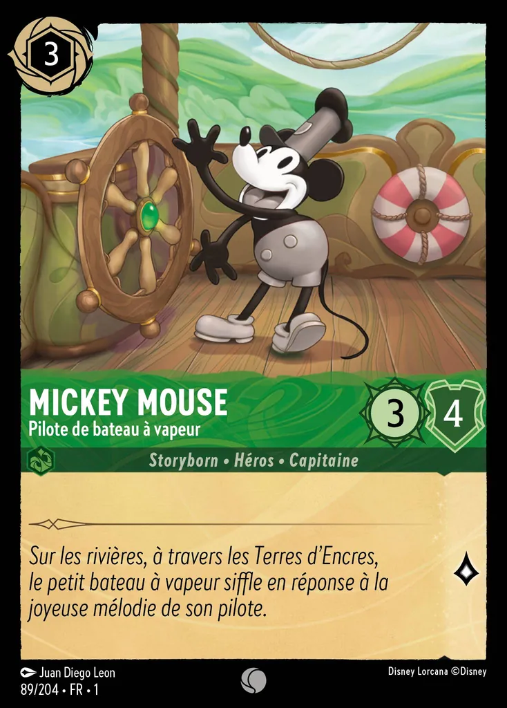MICKEY MOUSE - Pilote de bateau à vapeur