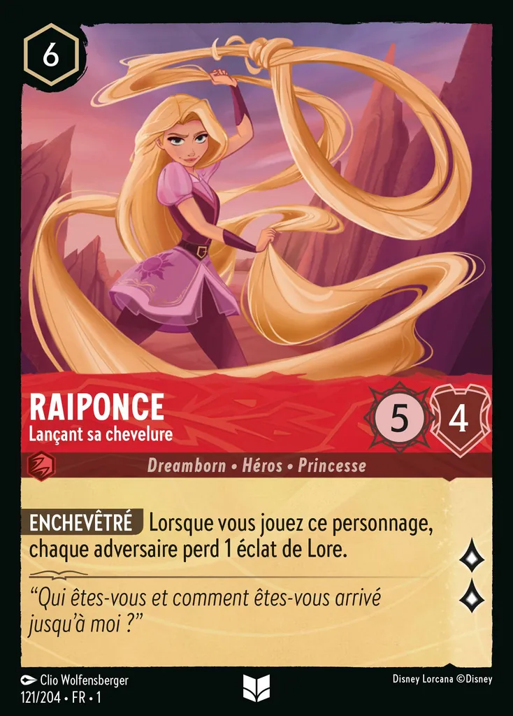 RAIPONCE - Lançant sa chevelure