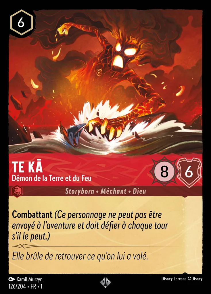 TE KĀ - Démon de la Terre et du Feu
