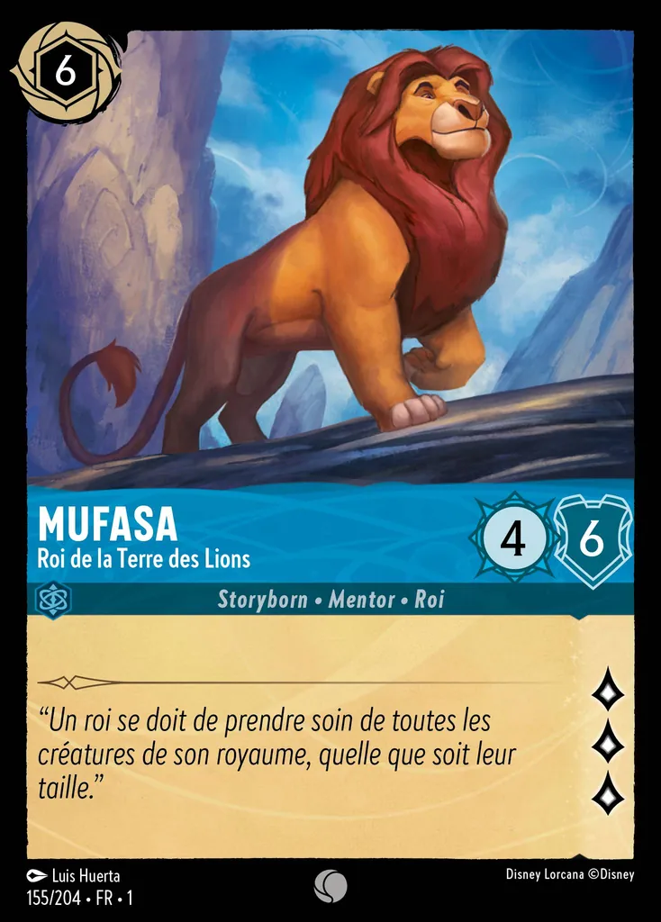 MUFASA - Roi de la Terre des Lions