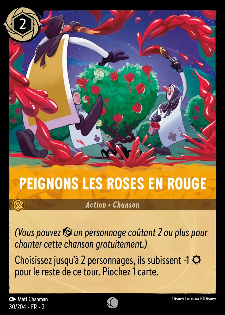 Peignons les roses en rouge