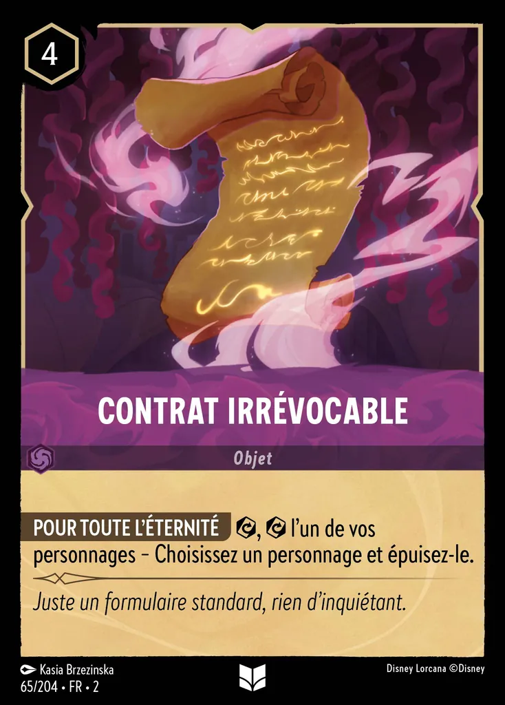 Contrat irrévocable