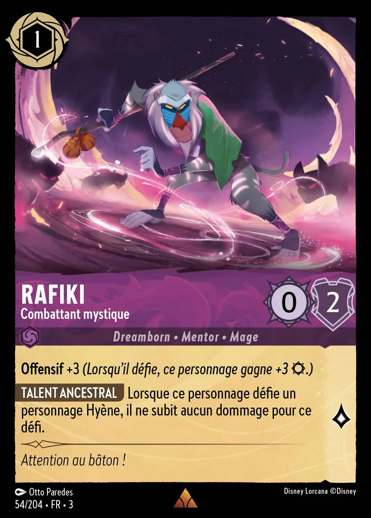 Rafiki - Combattant mystique