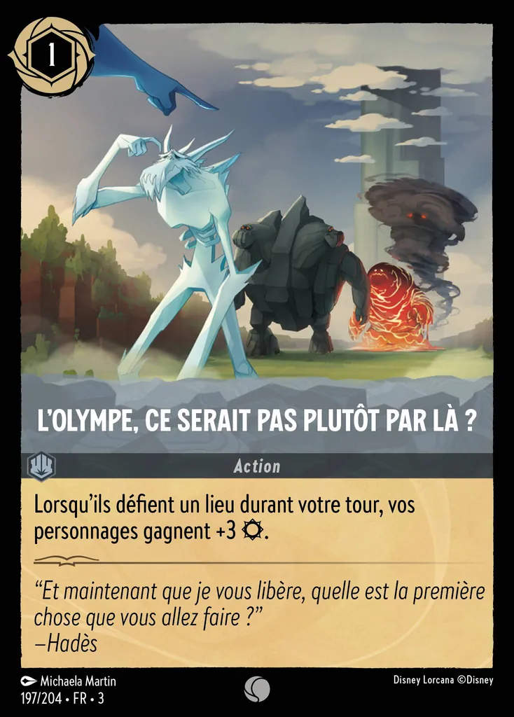 L'Olympe, ce serait pas plutôt par là ?