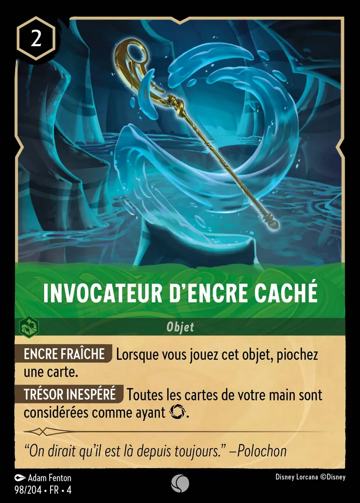 Invocateur d'encre caché