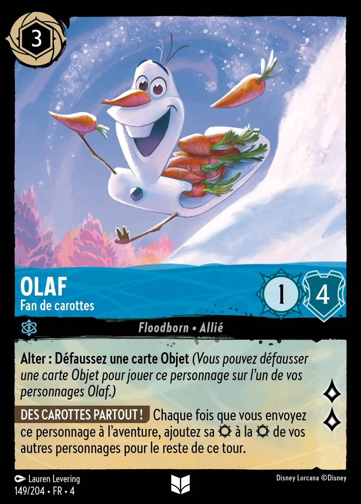 Olaf - Fan de carottes