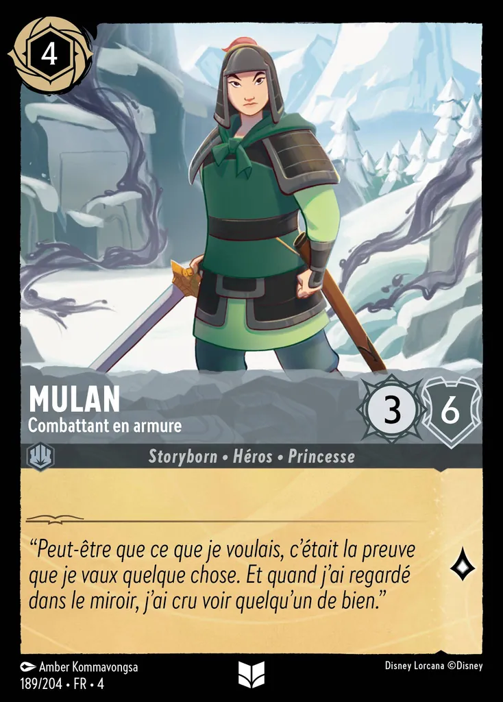 Mulan - Combattant en armure