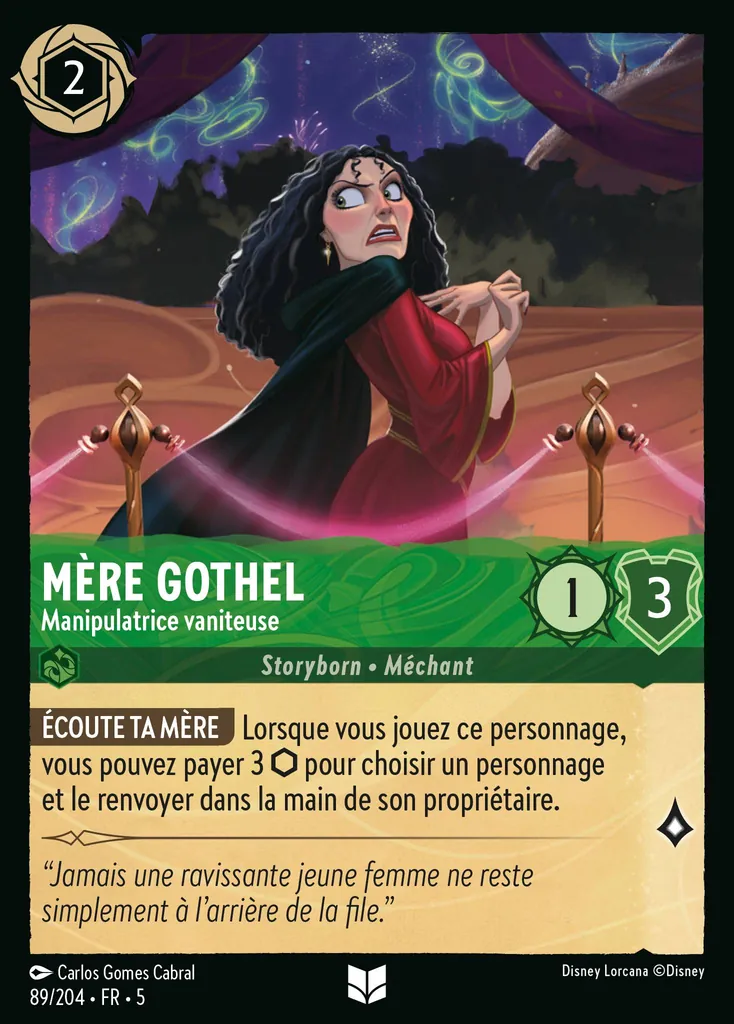 Mère Gothel - Manipulatrice vaniteuse