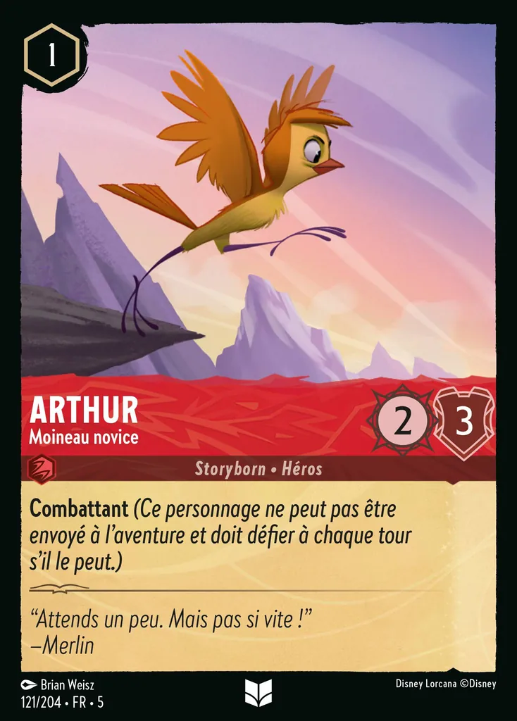 Arthur - Moineau novice